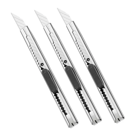 Utility Knifes Basic - Stainless Steel (3 pack)