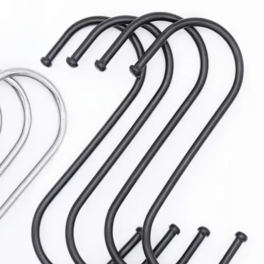 Plant S hooks - Stainless Steel Black (5 pack)