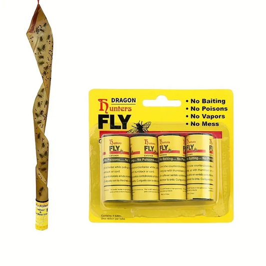 Fly Sticky Traps - Paper Strips (4 Pack)