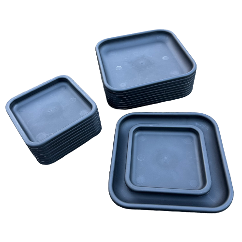 Plant Trays Square - Black (10 Pack)